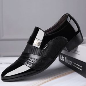 Dress Shoes Former Men Shoe Black Leather for Luxury Plus Size Party Office Business Casual Loafers Zapatos De Vestir Hombre 230224