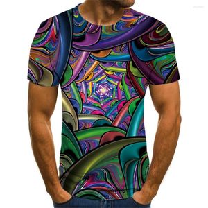 Męskie koszule 2023 Letnie gwiazdy krótkiego rękawu Zabawne nocne koszulę koszulę 3D 3D T-shirt męski młodzieżowa witalność najlepsza design