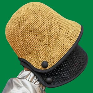 HBP BRIM Hats Split Stroh breite weibliche Strand Seefahrer Urlaubsschutz Floppy Sun Hut Sommer P230327