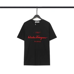 Luxury Mens Designer T Shirt Black Red Letter printed shirts Short Sleeve Fashion Brand Designer Top Tees M-3XL PM95