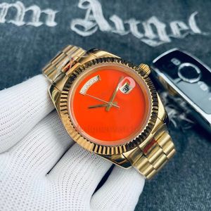 Luxury Mens Watch Designer Business helautomatisk rörelse Mekanisk klocka Leisure Fashion Womens Lovers Rostfritt stålklocka kan lägga till safirvattentät