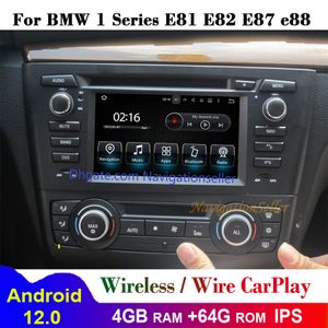 Autoradio para BMW Serie 1 E87 E81 Multim￭dia E82 Unidade Android Head E88 2004-2012 Apple CarPlay Android Auto Radio Bluetooth Car DVD DVD