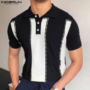 Camisas casuais masculinas 2023 Men camisa casual retalhos de retalhos de lapela de luta curta