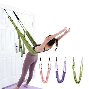 Yoga Stripes Yoga Rope Stretch Belt Adjustable Aerial Yoga Swing Antigravity Hammock Stretching Flexibility Stretching Leg Stretching Belt J230225