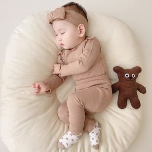 Pajamas Children Thermal Underwear Baby Girls Clothes Set Sleepwear For Kids Toddler Outfits 230224