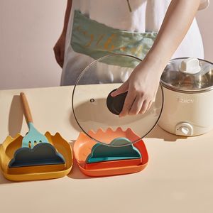 New Plastic Pan Pot Cover Lid Rack Storage Spoon Holder Stove Organizer Kitchen Accessories Tool Cooking Tools