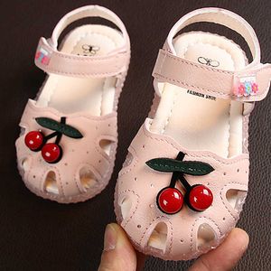 Сандалии летние детские сандалии для девочек новорожденная вишнево