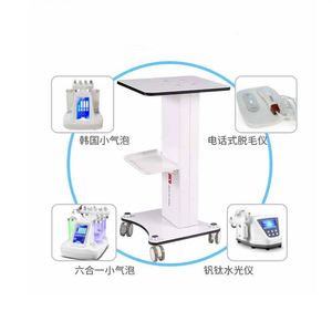 Beauty Salon Trolley Stand Holder Rolling Cart Ro ller Wheel Aluminum ABS Trolley Salon Furniture For Hydro Dermabrasion Cavitatio263S