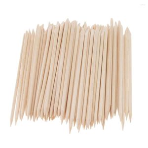 Decorazioni per unghie 100 pezzi Bacchette in palissandro Bastoncini di legno Manicure per spingi cuticole Rimuovi forchette Unghie Strumenti per manicure