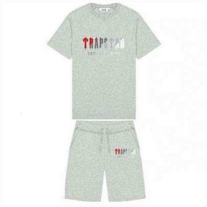 Trapstar mens shorts and t shirt set Tracksuits designer couples Towel Embroidery letter men's sets Womens Round Neck Trap Star Sweatshirt fst76