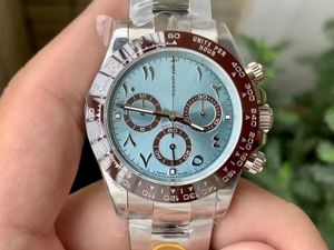 مع مربع أصلي مربع الساعات رجالي الفاخرة 116500ln مشاهدة Montre de Luxe Automatic Wristwatches الصلب حلقة مدي 316L قابلة للطي قابلة للطي 66