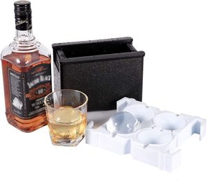 Glassverktyg Crystal Clear Ball Maker Press sfärisk whisky Tray Mold Bubble Free Cube Diamond Skull Box Mold 230224