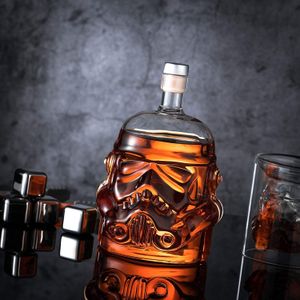 Wine Glasses 650ml creative Storm Trooper Whiskey Decanter Crystal Glass Bottle Magic Aerator Accessories 230225