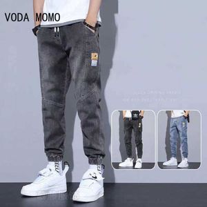 Men's Jeans 2022 Teenagers Denim Jeans Men's Korean Feet Brand Stretch Men's Trousers Summer Thin Casual Ripped Ankle Length Pants jeans men Z0225