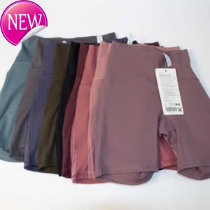 Pantaloncini da yoga a vita alta Lululemens slim fit butt lift gym running leggings ad alta elasticità traspiranti ad asciugatura rapida personalizzati62