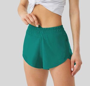 2024 lululemen Motion current Designer Womens Shorts Yoga Fit Zipper Pocket High Rise Quick Dry Women Train Lulu Short Loose Style Breathable