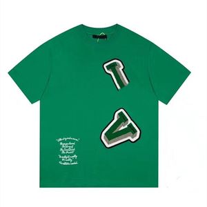 23SS mens t shirt designer magliette di lusso a maniche corte in puro cotone floccato lettere stampate street lovers 'stesso abbigliamento S-5XL 2023