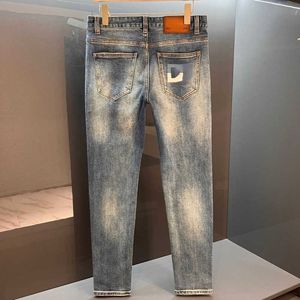 Men's Jeans American designer jean pants fashion letter embroidery trousers autumn winter loose straight slacks men women Z230728