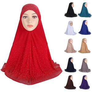 Abbigliamento etnico One Piece Amira Hijab Pull On Ready Sciarpa istantanea Khimar Head Wrap Musulmano Islamico Preghiera Hijab Arabo Scialle sopra la testa