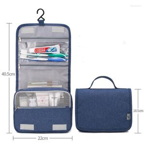 Cosmetic Bags Wash Bag Waterproof Hanging Toiletry Portable Multi Compartments Women Travel Folding Makeup Storage