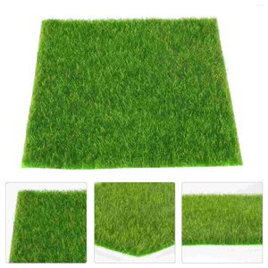 Artificial Rug Mat Mini Lawn Micro Landscape Decor Fairy Interlocking Tiles Planter Outdoor Carpet Green Turf Fake Garden