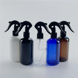 Storage Bottles 250ML X 24 White Black Plastic Bottle With Trigger Spray Pump Cosmetic Container Fine Mist Sprayer Hairdressing Tool