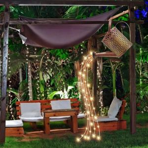 Lâmpadas de grama solar led led lâmpada de lâmpada de água lata de fada barbante de fada decoração de quintal de pátio ao ar livre paisagem decorativa decorativa