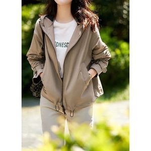 Damenjacken NWT Nacktes Gefühl Stoff Slim Fit Sport Hoodie Jacke Frauen Full Zipper Gym Fitness Mantel mit zwei Taschen Daumenlöchern 230225