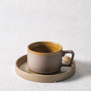 Xícaras pires bebem café xícara de café da manhã porcelana vintage simples viagem criativa moderna tazza colazione drinkware