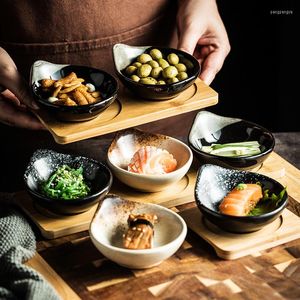 Dinnerware Sets Japanese-style Ceramic Small Dipping Dish Set Household Creative Dried Fruit Buffet Restaurant Sushi Sauce