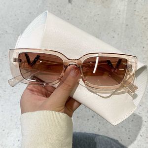 Okulary przeciwsłoneczne Kammpt Small Sunglasses Women 2022 Modna wersja typu prostokąta w stylu vintage