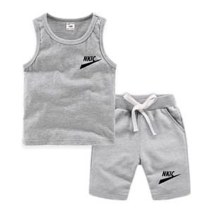 2st/Set New Summer Baby Boys Clothing Set Children Girls T Shirt Shorts Toddler Casual Clothing Set Kids Tracksuits Brand Logo Print