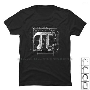 Men's T Shirts Pi Sketch For Dark Shirt Cotton Mathematician Mathematics Strawberry Symbol Circle Geek Ian Ark Cs