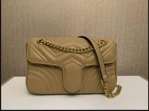 26 cm Handtaschen Frauen Taschen Designer Marke berühmte Umhängetasche Frauen Vintage Satchel Bag Kette Crossbody Crossbody Dhgate Umhängetaschen