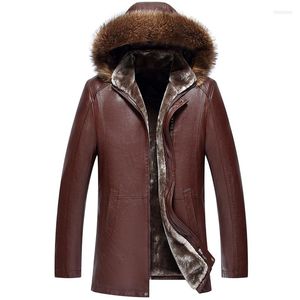 남자 재킷 남자 의류 사업 겨울 모자 분리 가능한 긴 소매 지퍼 캐주얼 슬림 핏 코트