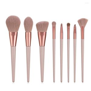 Makeup Brushes 8pcs Horse Hair Set For Cosmetics Foundation Blush Powder Eyeshadow Beauty Tool Private Label Custom Bulk