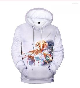 Herrtröjor 2023 svärd konst online 3d hoodie män kvinnor avslappnad harajuku kpop anime hoody kläd tröjor toppar huvor fulla