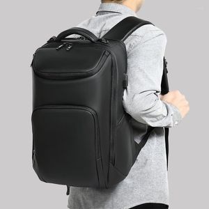 حقائب الظهر رجال محمول على الظهر جودة الذكور USB شحن سعة كبيرة للأعمال التجارية حقيبة سفر ماء مقاوم للماء.
