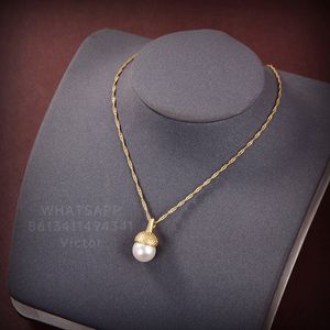 Botiega Pearls Designer J￳ias de j￳ias Terno de colar de j￳ias para mulher Batilhado de ouro