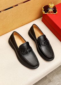 New 2023 Mens Business Dress Shoes Casual Slip-On Flats Brand Party Wedding Genuine Leather Footwear Business Shoes Size 38-45