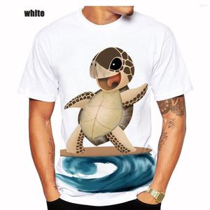 T-shirt Męskie T-koszule Turt World World Turtle