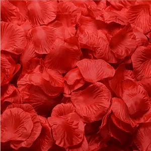 Bröllopsblommor 1000pcs/parti Silk Rose Petals For Wedding Party Valentine Decoration Romantic Artificial Fake Flower 40 Färger Bröllopstillbehör