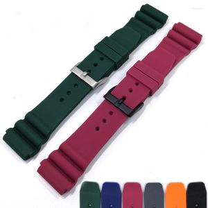 Assista Bands Men's 22mm de alta qualidade Silicone Silicone Adequado para relógios de série Ladies Sports Sports Watersperme Rubber