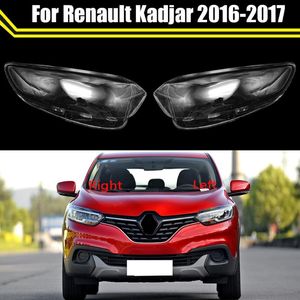 Belysningssystem Annat bilens främre strålkastare för Kadjar 2023 LED -strålkastare Transparenta lampskärmar Lampljusfodral Lens Glass Shel