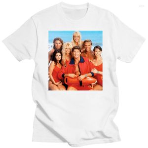 Herren T-Shirts Herren Baywatch Lifeguard T-Shirt Niedliches männliches T-Shirt Baumwolle Modedruck 5x T-Shirt