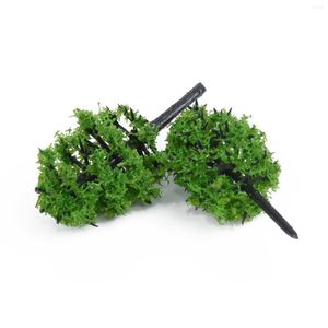 Decorative Flowers 20pcs Mini Creative Model Train Artificial Miniature Tree Scenery Railroad Decoration Building Landscape Access Toys For