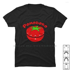 Heren t shirts pomodoro techniek shirt shirt cotton universiteit tomaten studie slimme tech art to om iq do