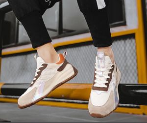 Projekt mody swobodny but spacer sportowy buty miękki dla mężczyzn Sneaker Flat Nowe trampki lekkie trenerzy siłowni mężczyźni Mężczyźni Low Flat Men