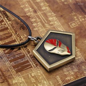 Pendant Necklaces Fashion Anime Jewelry Bleach Irregular Loho Logo Necklace Stainless Steel Rope Christmas Gift