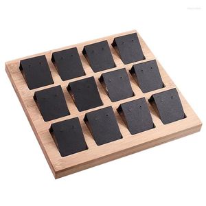 Jewelry Pouches 12Pcs Earring Card Holder With Tray For Earrings Ring Multi-Function Storage Box Accessory Display